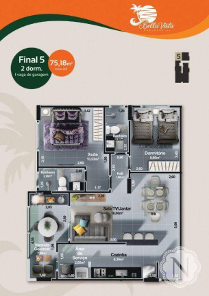 Imagem Apartamento com 2 Quartos à Venda, 75 m² em Centro - Itanhaém Imagem Apartamento com 2 Quartos à Venda, 75 m² em Centro - Itanhaém
