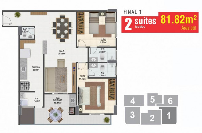 Imagem Apartamento com 2 Quartos à Venda, 82 m² em Forte - Praia Grande Imagem Apartamento com 2 Quartos à Venda, 82 m² em Forte - Praia Grande