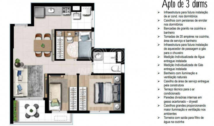 Imagem Apartamento com 3 Quartos à Venda, 55 m² em Lapa - São Paulo