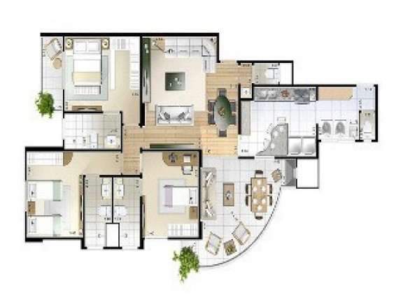 Imagem Apartamento com 3 Quartos à Venda, 126 m² em Vila Gilda - Santo André Imagem Apartamento com 3 Quartos à Venda, 126 m² em Vila Gilda - Santo André