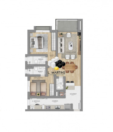 Imagem Apartamento com 2 Quartos à Venda, 82 m² em Centro - Canela Imagem Apartamento com 2 Quartos à Venda, 82 m² em Centro - Canela