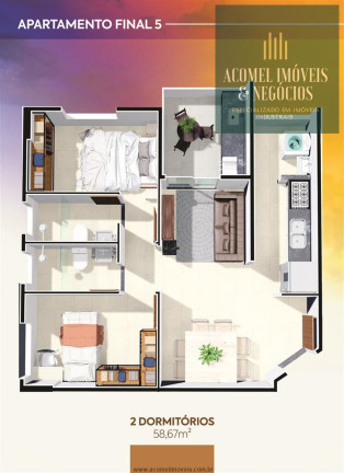 Imagem Apartamento com 1 Quarto à Venda, 48 m² em Vila Caiçara - Praia Grande