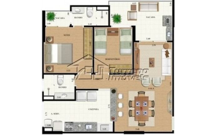 Imagem Apartamento com 2 Quartos à Venda, 75 m² em Jardim Aquarius - São José Dos Campos