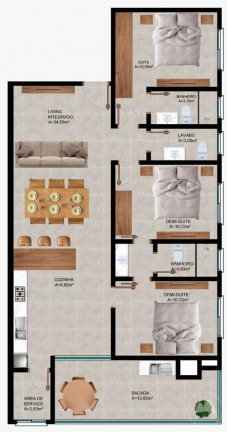 Imagem Apartamento com 2 Quartos à Venda, 71 m² em Balneário Perequê - Porto Belo Imagem Apartamento com 2 Quartos à Venda, 71 m² em Balneário Perequê - Porto Belo