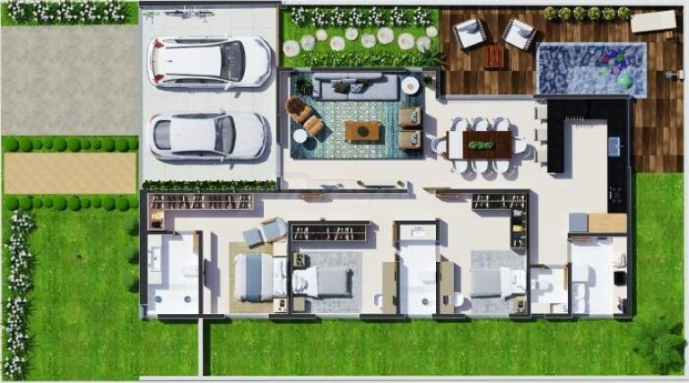 Imagem Casa com 3 Quartos à Venda, 150 m² em Terras Alpha Residencial 2 - Senador Canedo