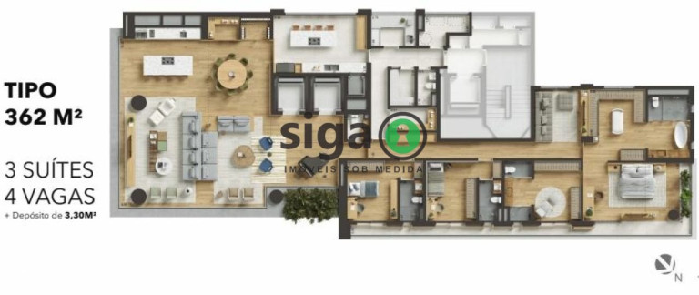 Imagem Apartamento com 4 Quartos à Venda, 362 m² em Alto De Pinheiros - São Paulo Imagem Apartamento com 4 Quartos à Venda, 362 m² em Alto De Pinheiros - São Paulo