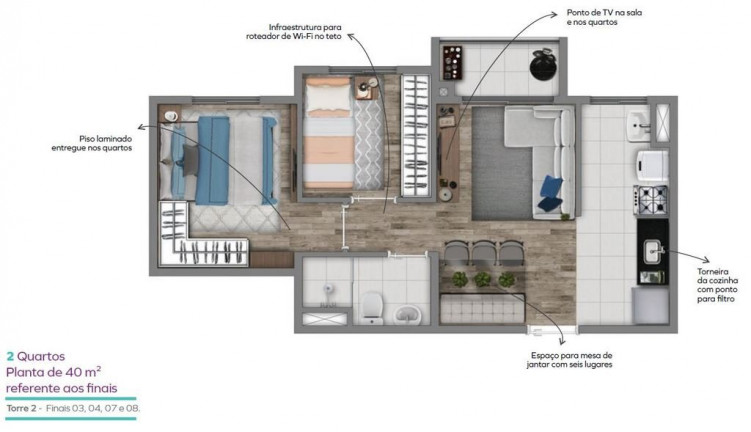 Imagem Apartamento com 2 Quartos à Venda, 33 m² em Santo Amaro - São Paulo Imagem Apartamento com 2 Quartos à Venda, 33 m² em Santo Amaro - São Paulo