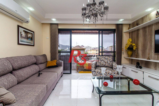 Imagem Apartamento com 3 Quartos à Venda, 121 m² em Campo Grande - Santos