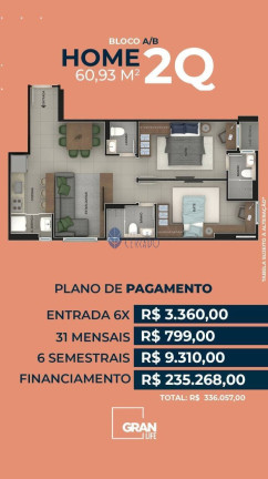 Imagem Apartamento com 2 Quartos à Venda, 60 m² em Setor Central - Anápolis Imagem Apartamento com 2 Quartos à Venda, 60 m² em Setor Central - Anápolis