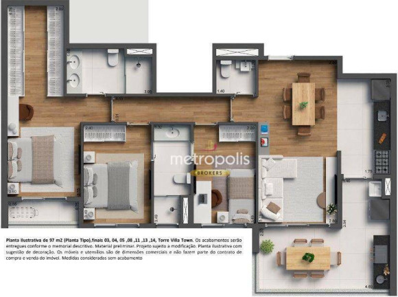 Apartamento com 3 Quartos à Venda, 97 m² em Alto Da Lapa - São Paulo