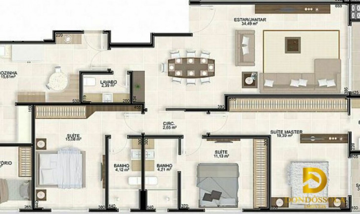 Imagem Apartamento com 3 Quartos à Venda, 172 m² em Centro - Içara
