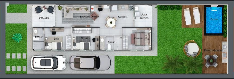 Imagem Casa com 2 Quartos à Venda, 71 m² em Mansour - Uberlândia Imagem Casa com 2 Quartos à Venda, 71 m² em Mansour - Uberlândia