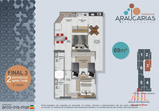 Imagem Apartamento com 2 Quartos à Venda, 69 m² em Jd. Imperador - Praia Grande Imagem Apartamento com 2 Quartos à Venda, 69 m² em Jd. Imperador - Praia Grande