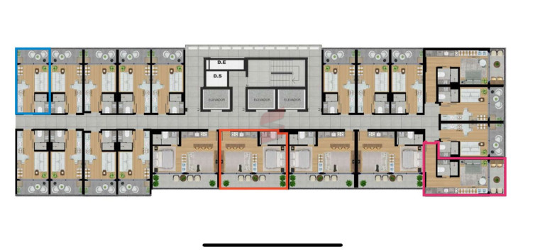 Kitnet à Venda, 19 m² em Centro - Curitiba