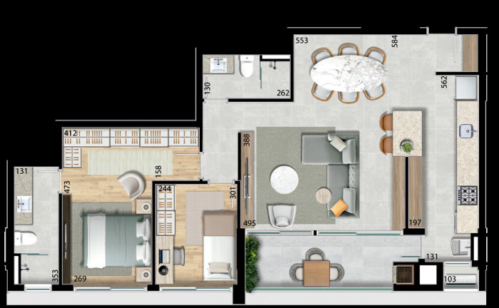 Imagem Cobertura com 3 Quartos à Venda, 133 m² em Bacacheri - Curitiba
