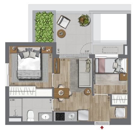 Imagem Apartamento com 2 Quartos à Venda, 45 m² em Campo Belo - São Paulo Imagem Apartamento com 2 Quartos à Venda, 45 m² em Campo Belo - São Paulo