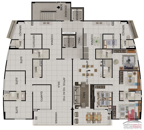 Imagem Apartamento com 4 Quartos à Venda, 135 m² em Poço - Recife