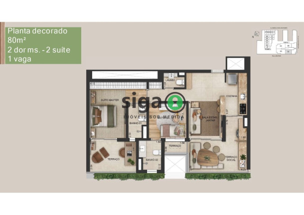 Imagem Apartamento com 2 Quartos à Venda, 80 m² em Moema - São Paulo Imagem Apartamento com 2 Quartos à Venda, 80 m² em Moema - São Paulo