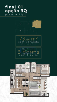 Imagem Apartamento com 2 Quartos à Venda, 48 m² em Capão Raso - Curitiba Imagem Apartamento com 2 Quartos à Venda, 48 m² em Capão Raso - Curitiba