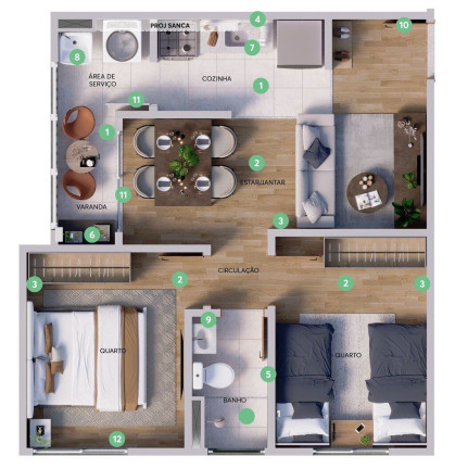 Imagem Apartamento com 2 Quartos à Venda, 58 m² em Engordadouro - Jundiaí Imagem Apartamento com 2 Quartos à Venda, 58 m² em Engordadouro - Jundiaí