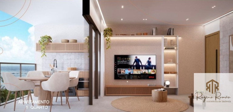 Imagem Flat com 1 Quarto à Venda, 21 m² em Porto De Galinhas - Ipojuca