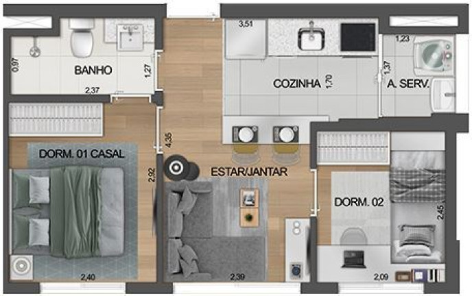 Imagem Apartamento com 2 Quartos à Venda, 34 m² em Moema - São Paulo Imagem Apartamento com 2 Quartos à Venda, 34 m² em Moema - São Paulo