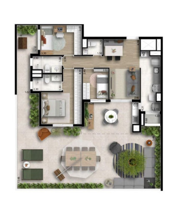 Apartamento com 3 Quartos à Venda, 152 m² em Vila Osasco - Osasco