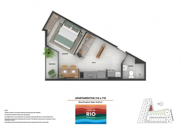 Imagem Imóvel com 1 Quarto à Venda, 34 m² em Centro - Rio De Janeiro