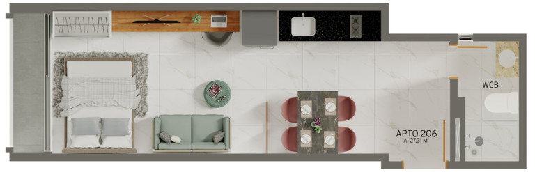 Imagem Apartamento com 1 Quarto à Venda, 35 m² em Jardim Oceania - João Pessoa Imagem Apartamento com 1 Quarto à Venda, 35 m² em Jardim Oceania - João Pessoa