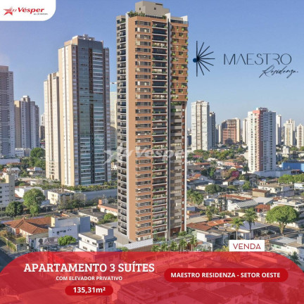 Apartamento com 3 Quartos à Venda, 135 m² em Setor Oeste - Goiânia