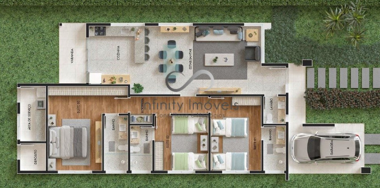 Imagem Casa de Condomínio com 3 Quartos à Venda, 150 m² em Francisco Pereira - Lagoa Santa Imagem Casa de Condomínio com 3 Quartos à Venda, 150 m² em Francisco Pereira - Lagoa Santa