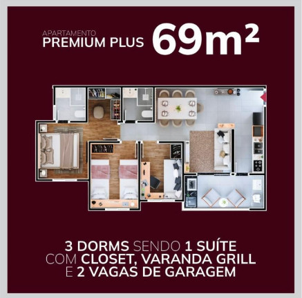 Imagem Imóvel com 3 Quartos à Venda, 69 m² em Centro - Sorocaba
