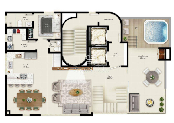 Imagem Cobertura com 3 Quartos à Venda, 210 m² em 2 Quadra Centro - Balneário Camboriú