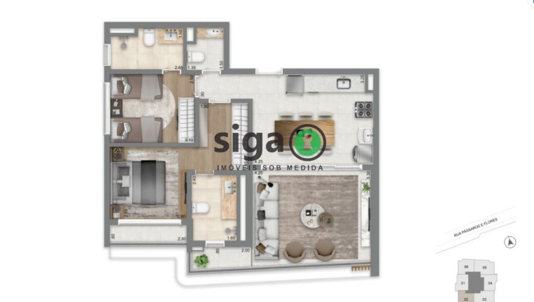 Imagem Apartamento com 2 Quartos à Venda, 76 m² em Brooklin - São Paulo Imagem Apartamento com 2 Quartos à Venda, 76 m² em Brooklin - São Paulo