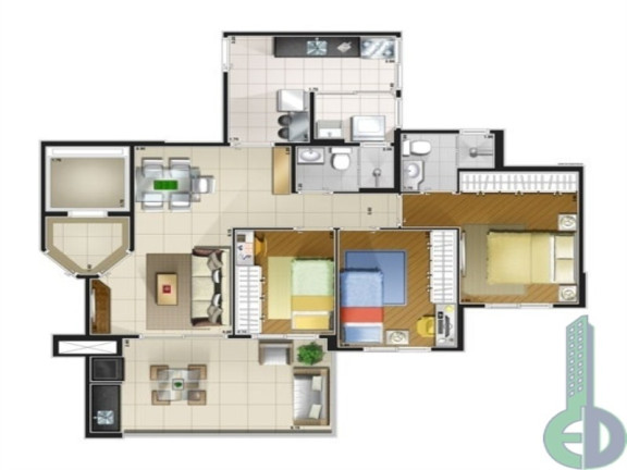 Imagem Apartamento com 3 Quartos à Venda, 82 m² em Santa Paula - São Caetano Do Sul Imagem Apartamento com 3 Quartos à Venda, 82 m² em Santa Paula - São Caetano Do Sul
