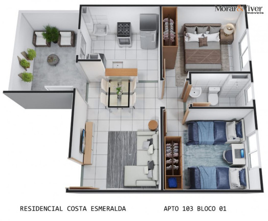 Imagem Apartamento com 2 Quartos à Venda, 38 m² em Santo Antônio - São José Dos Pinhais