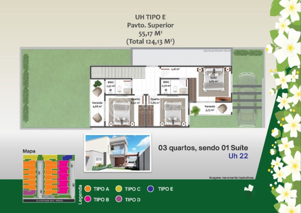 Imagem Casa de Condomínio com 3 Quartos à Venda, 107 m² em Parque Das árvores - Parnamirim