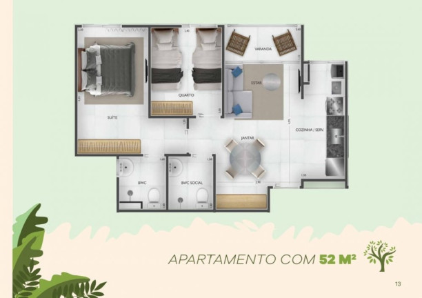 Imagem Apartamento com 2 Quartos à Venda, 50 m² em Dois Carneiros - Jaboatão Dos Guararapes Imagem Apartamento com 2 Quartos à Venda, 50 m² em Dois Carneiros - Jaboatão Dos Guararapes