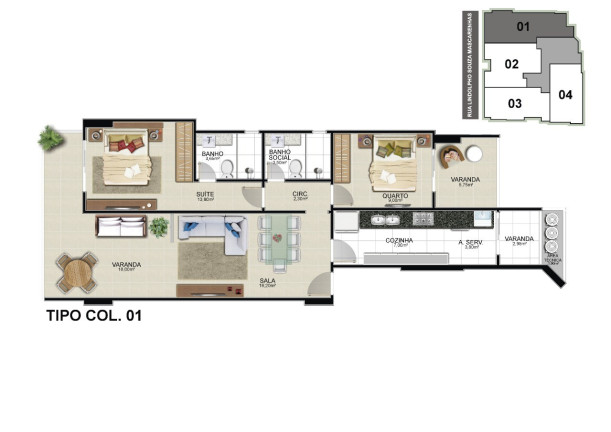 Imagem Imóvel com 2 Quartos à Venda, 73 m² em Centro - Guarapari Imagem Imóvel com 2 Quartos à Venda, 73 m² em Centro - Guarapari