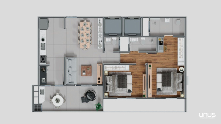 Imagem Apartamento com 2 Quartos à Venda, 130 m² em Barreiros - São José Imagem Apartamento com 2 Quartos à Venda, 130 m² em Barreiros - São José