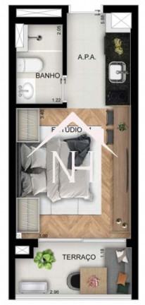 Imagem Apartamento com 1 Quarto à Venda, 24 m² em Sumarezinho - São Paulo