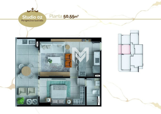 Imagem Apartamento com 1 Quarto à Venda, 50 m² em Umarizal - Belém Imagem Apartamento com 1 Quarto à Venda, 50 m² em Umarizal - Belém