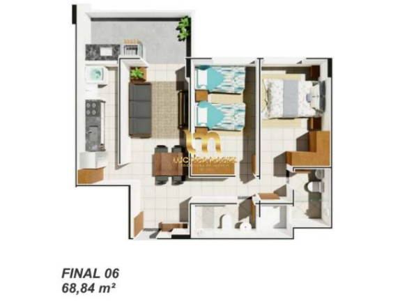Imagem Apartamento com 1 Quarto à Venda, 49 m² em Caiçara - Praia Grande Imagem Apartamento com 1 Quarto à Venda, 49 m² em Caiçara - Praia Grande