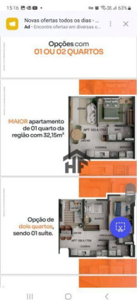 Imagem Apartamento com 1 Quarto à Venda, 32 m² em Campo Grande - Recife