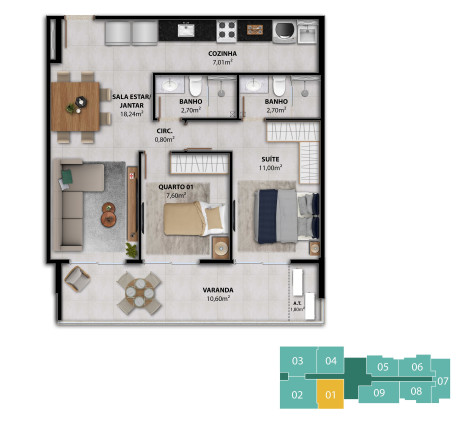 Imagem Apartamento com 2 Quartos à Venda, 70 m² em Centro - Guarapari Imagem Apartamento com 2 Quartos à Venda, 70 m² em Centro - Guarapari