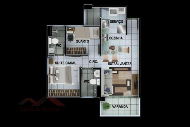 Imagem Apartamento com 1 Quarto à Venda, 61 m² em Aeroporto - Teresina Imagem Apartamento com 1 Quarto à Venda, 61 m² em Aeroporto - Teresina