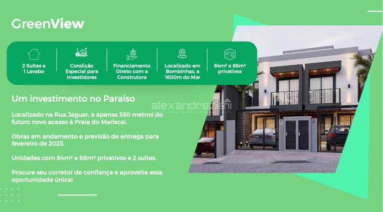 Imagem Sobrado com 2 Quartos à Venda, 88 m² em Bombas - Bombinhas Imagem Sobrado com 2 Quartos à Venda, 88 m² em Bombas - Bombinhas