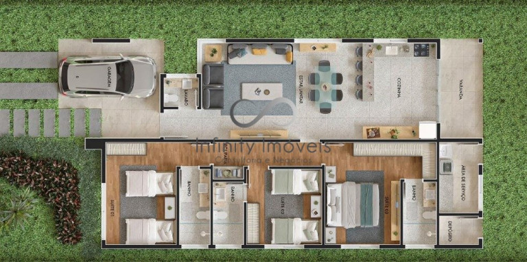Imagem Casa de Condomínio com 3 Quartos à Venda, 150 m² em Francisco Pereira - Lagoa Santa Imagem Casa de Condomínio com 3 Quartos à Venda, 150 m² em Francisco Pereira - Lagoa Santa
