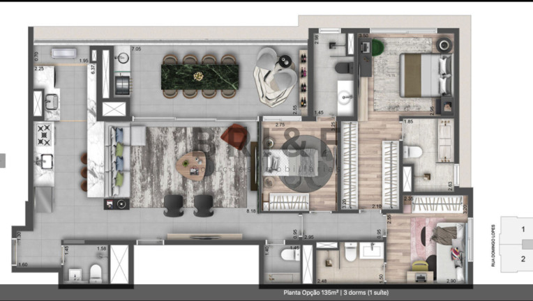 Imagem Apartamento com 3 Quartos à Venda, 135 m² em Campo Belo - São Paulo
