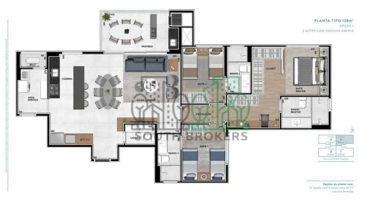 Imagem Apartamento com 3 Quartos à Venda, em água Verde - Curitiba Imagem Apartamento com 3 Quartos à Venda, em água Verde - Curitiba